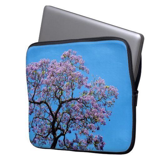 Jacaranda Laptop Sleeve (Voorkant Links)
