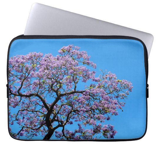 Jacaranda Laptop Sleeve (Voorkant)
