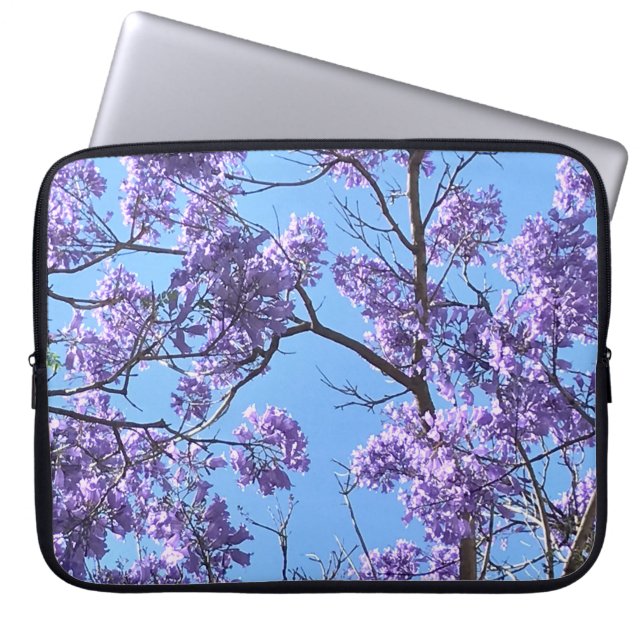 Jacaranda Laptop Sleeve (Voorkant)