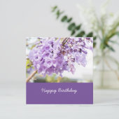Jacaranda paarse bloem op japaranda - verjaardag (Staand voorkant)