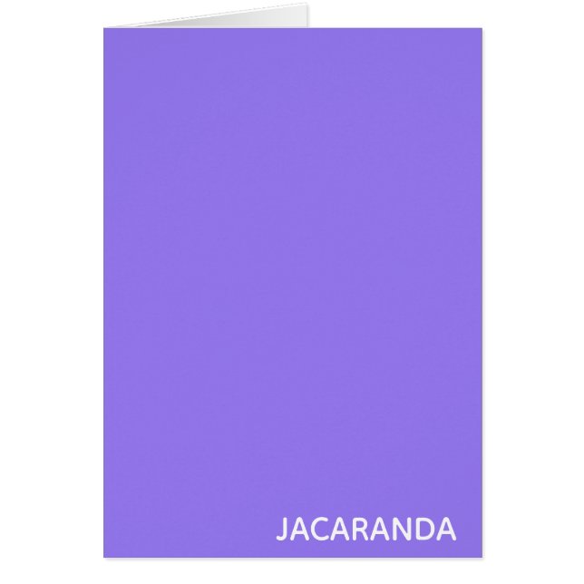 Jacaranda paarse kleurnaam (Voorkant)
