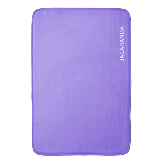 Jacaranda paarse kleurnaam badmat (Voorkant Verticaal)