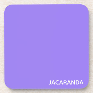 Jacaranda paarse kleurnaam bier onderzetter