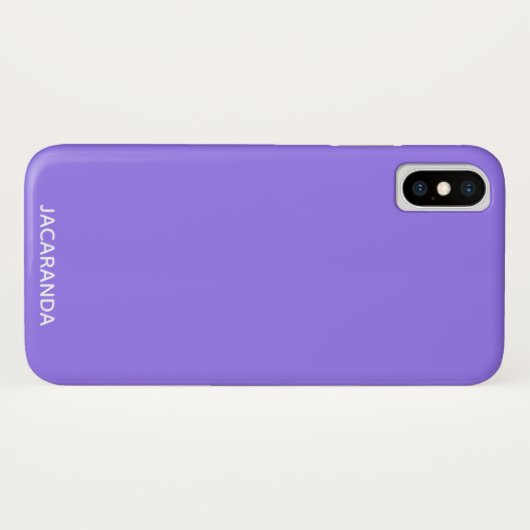 Jacaranda paarse kleurnaam Case-Mate iPhone case (Achterkant (horizontaal))