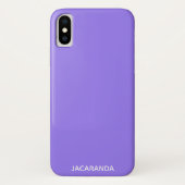 Jacaranda paarse kleurnaam Case-Mate iPhone case (Achterkant)