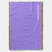 Jacaranda paarse kleurnaam deken (Voorkant Verticaal)