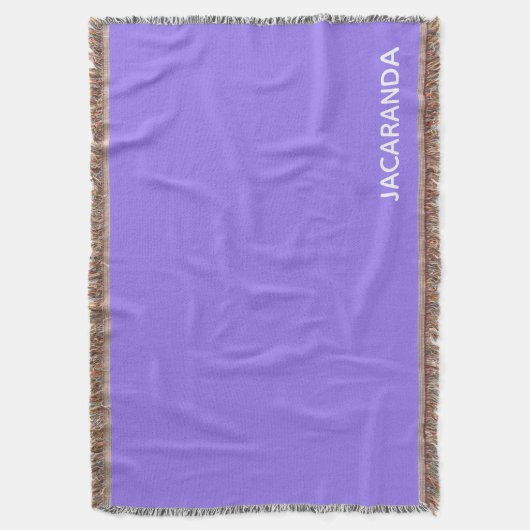 Jacaranda paarse kleurnaam deken (Voorkant Verticaal)