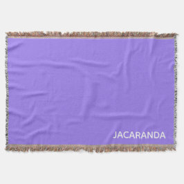 Jacaranda paarse kleurnaam deken