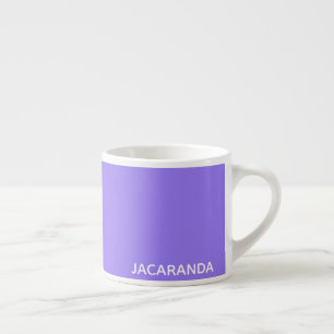 Jacaranda paarse kleurnaam espresso kop