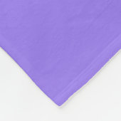 Jacaranda paarse kleurnaam fleece deken (Hoek)