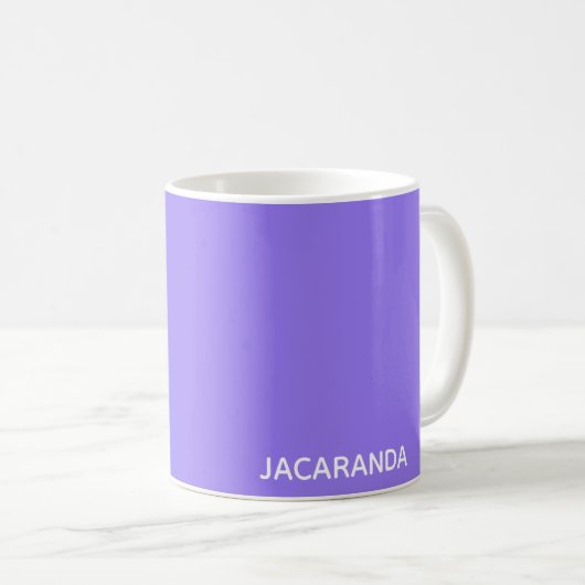 Jacaranda paarse kleurnaam koffiemok (Voorkant rechts)