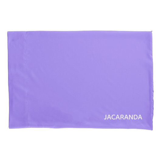 Jacaranda paarse kleurnaam kussensloop (Voorkant)