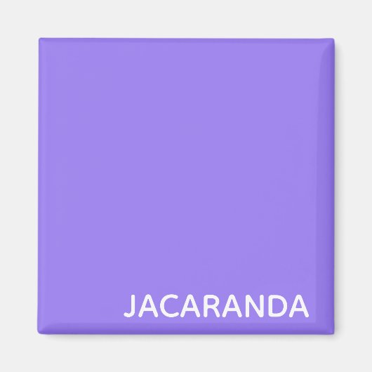 Jacaranda paarse kleurnaam magneet (Voorkant)