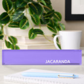 Jacaranda paarse kleurnaam naambordje