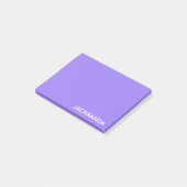 Jacaranda paarse kleurnaam post-it® notes (Schuin)