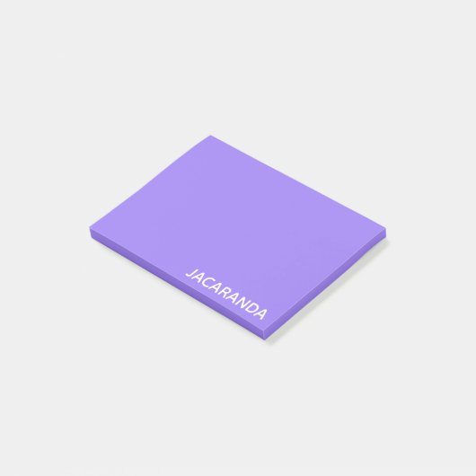 Jacaranda paarse kleurnaam post-it® notes (Schuin)