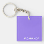 Jacaranda paarse kleurnaam sleutelhanger (Voorkant)