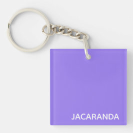 Jacaranda paarse kleurnaam sleutelhanger