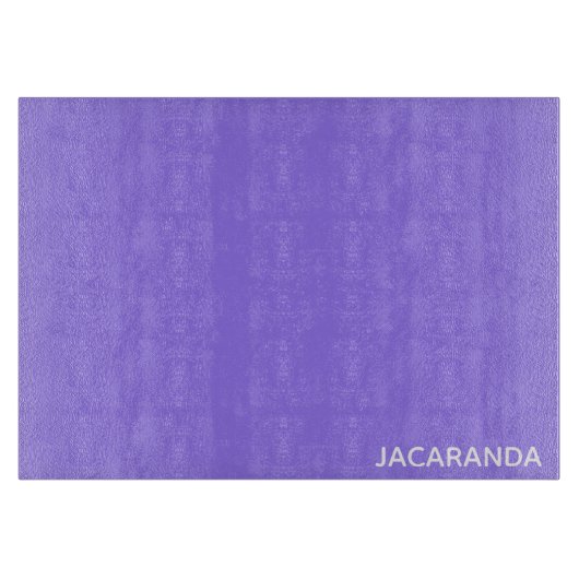 Jacaranda paarse kleurnaam snijplank (Voorkant)