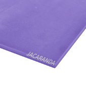 Jacaranda paarse kleurnaam snijplank (Hoek)