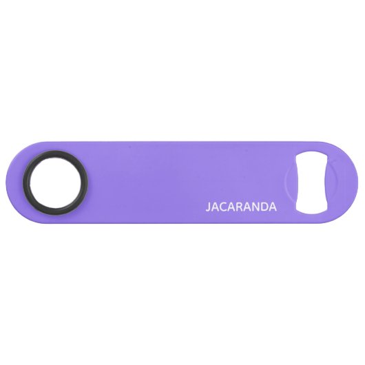 Jacaranda paarse kleurnaam speed flessenopener (Voorkant (Horizontaal))