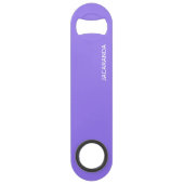 Jacaranda paarse kleurnaam speed flessenopener (Voorkant)