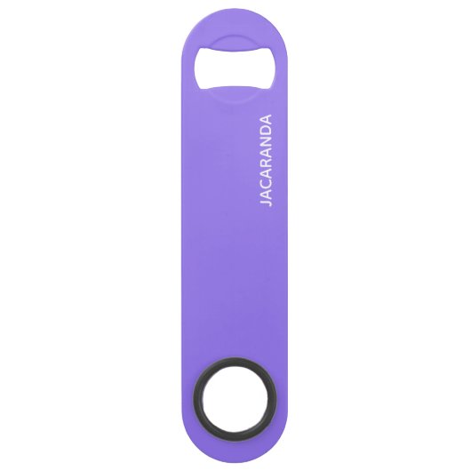 Jacaranda paarse kleurnaam speed flessenopener (Voorkant)