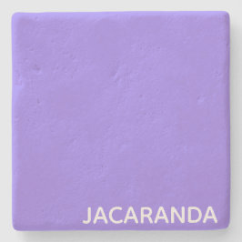 Jacaranda paarse kleurnaam stenen onderzetter