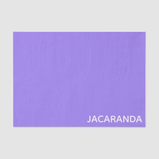 Jacaranda paarse kleurnaam tissuepapier (Voorkant)
