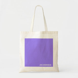 Jacaranda paarse kleurnaam tote bag