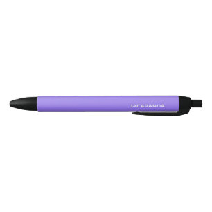 Jacaranda paarse kleurnaam zwarte inkt pen