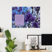 Jacaranda Paarse Poster (Thuiskantoor)