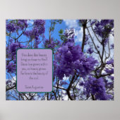Jacaranda Paarse Poster (Voorkant)