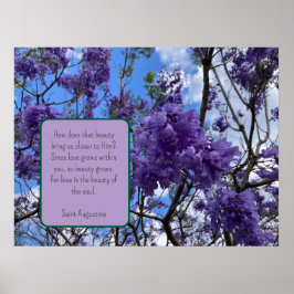 Jacaranda Paarse Poster