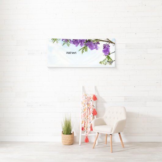 Jacaranda Purple bloemen bloeien Spandoek (Insitu)
