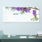 Jacaranda Purple bloemen bloeien Spandoek (Beurs)