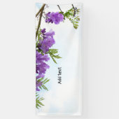 Jacaranda Purple bloemen bloeien Spandoek (Verticaal)