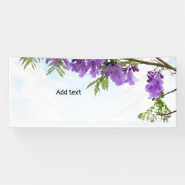 Jacaranda Purple bloemen bloeien Spandoek