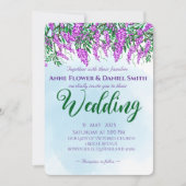 Jacaranda Sky Blue Wedding Kaart (Voorkant)