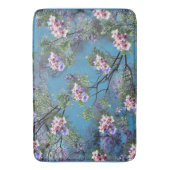 Jacaranda Spring Blooms herhalen patronen Badmat (Voorkant Verticaal)