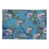 Jacaranda Spring Blooms herhalen patronen Kussensloop (Achterkant)