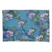 Jacaranda Spring Blooms herhalen patronen Kussensloop (Voorkant)