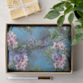 Jacaranda Spring Blooms herhalen patroonkoppeling Tissuepapier (Geschenk)