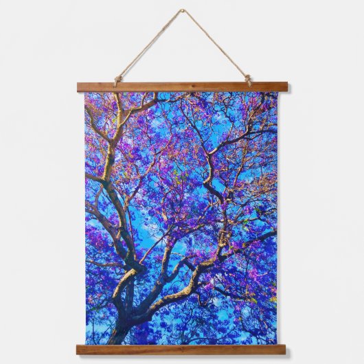 Jacaranda Tapestry Hangend Wandkleed (Voorkant)