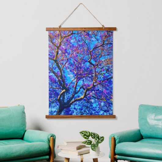 Jacaranda Tapestry Hangend Wandkleed (Woonkamer)