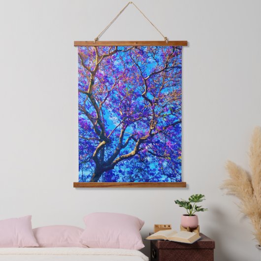 Jacaranda Tapestry Hangend Wandkleed (Slaapkamer)