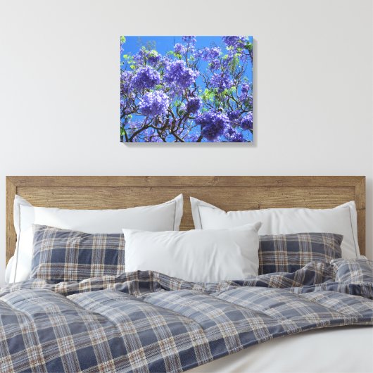 Jacaranda Tree Canvas Afdruk (Insitu (Slaapkamer))