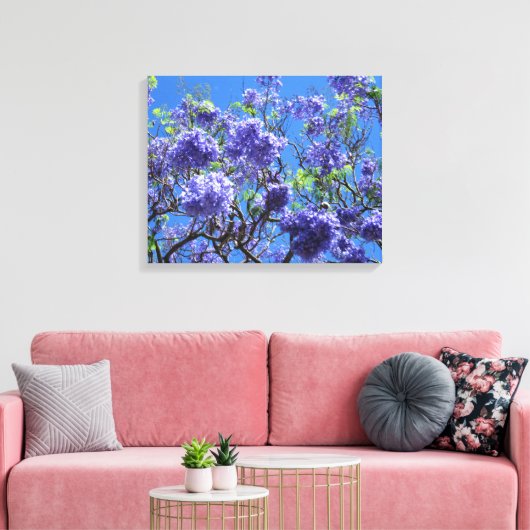 Jacaranda Tree Canvas Afdruk (Insitu (Woonkamer))