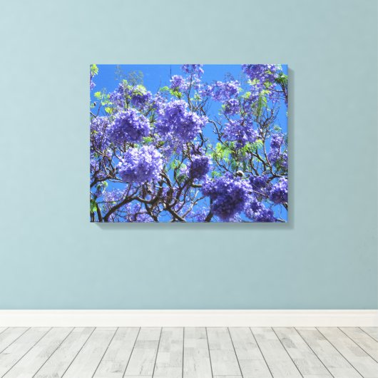Jacaranda Tree Canvas Afdruk (Insitu (Houten vloer))