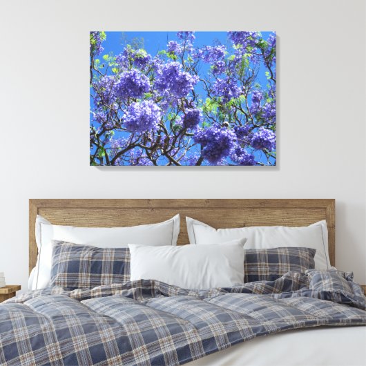 Jacaranda Tree Canvas Afdruk (Insitu (Slaapkamer))
